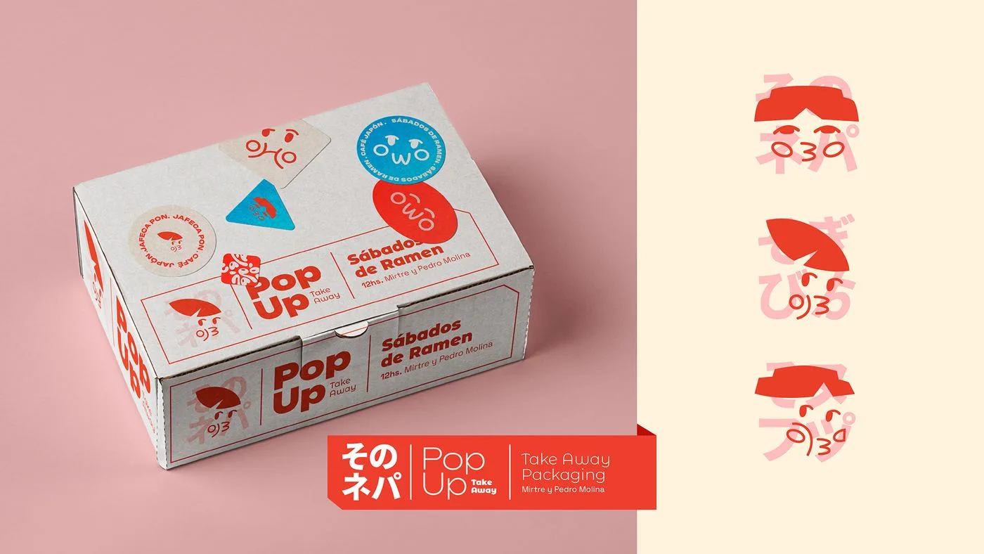 Café Japón — packaging del pop up de ramen